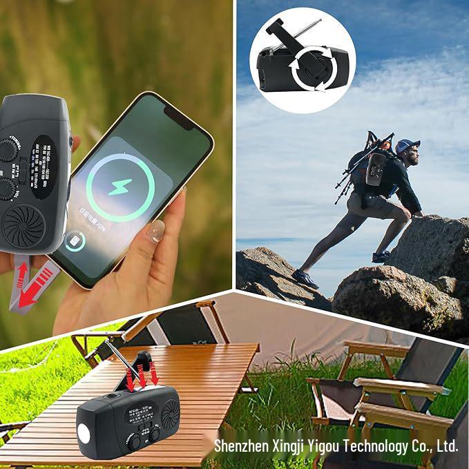 2025 Multi-functional Solar Hand-Crank Emergency Radio