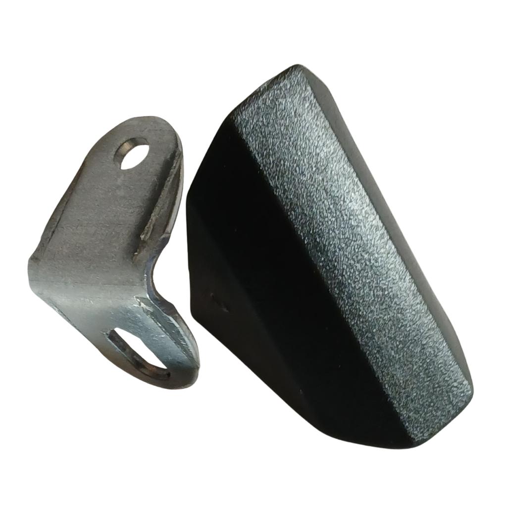 Komandorek Furniture Angle, Metal Bracket + Slant Cover, BLACK 50 PCS