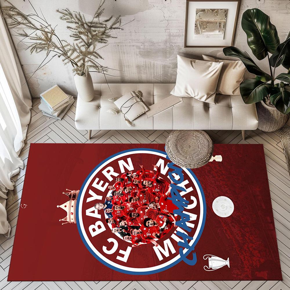 FC Bayern München Fans Quadratische Teppiche sind eine großartige Wahl für Wohnzimmer, Schlafzimmer, Heimdekoration und als Geschenke.