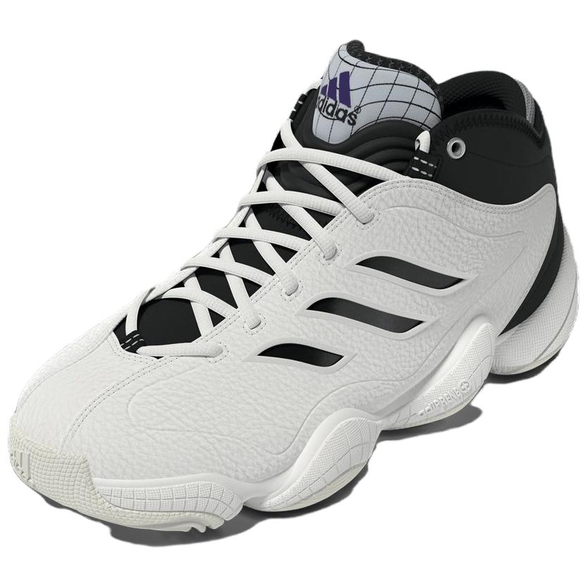 Adidas Crazy 3 White Black Unisex Sneakers Core-White Core-Black Collegiate-Purple JR9681