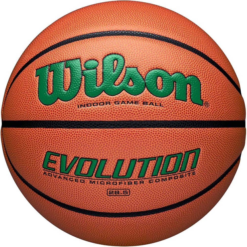 Wilson Evolution Indoor Basketball 6 Size 23.2cm Diameter Orange Green