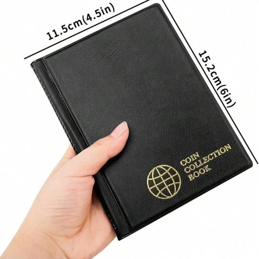 120 Pockets Coin Collection Book Coin Collection Holder Album Commemorative Coin Organizer Storage Photo Album Home Decoration