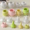 Easter Silicone Molds Smooth Egg Straight-Ear Bunny Shapes For Making Candle Cups Plaster Ornaments DIY Holiday Decor Crafts