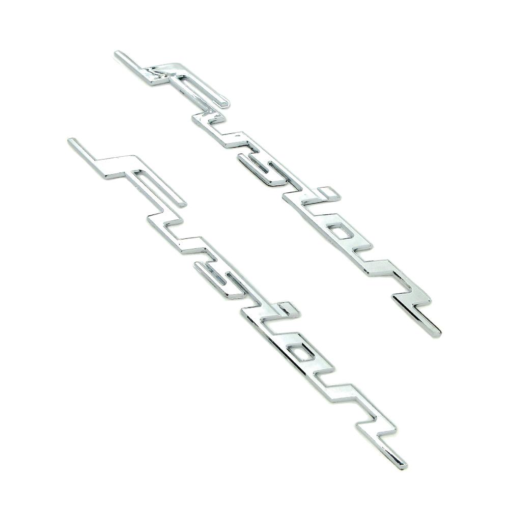 FIQ1 Motorcycle New Fuel Tank Gas Stickers ABS Plastic Chrome Decal 3D Emblem Badge Decals For Honda FUSION 250 Fusion250 TypeX 2003