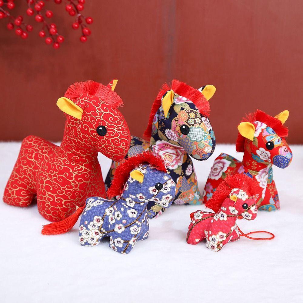 Cultural and Creative Chinese Zodiac Horse Doll Lucky Horse Doll Pendant New Year Celebration