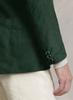 Stylish Formal Wedding Men's Blazer Suede Green Handmade Genuine Leather Lambskin