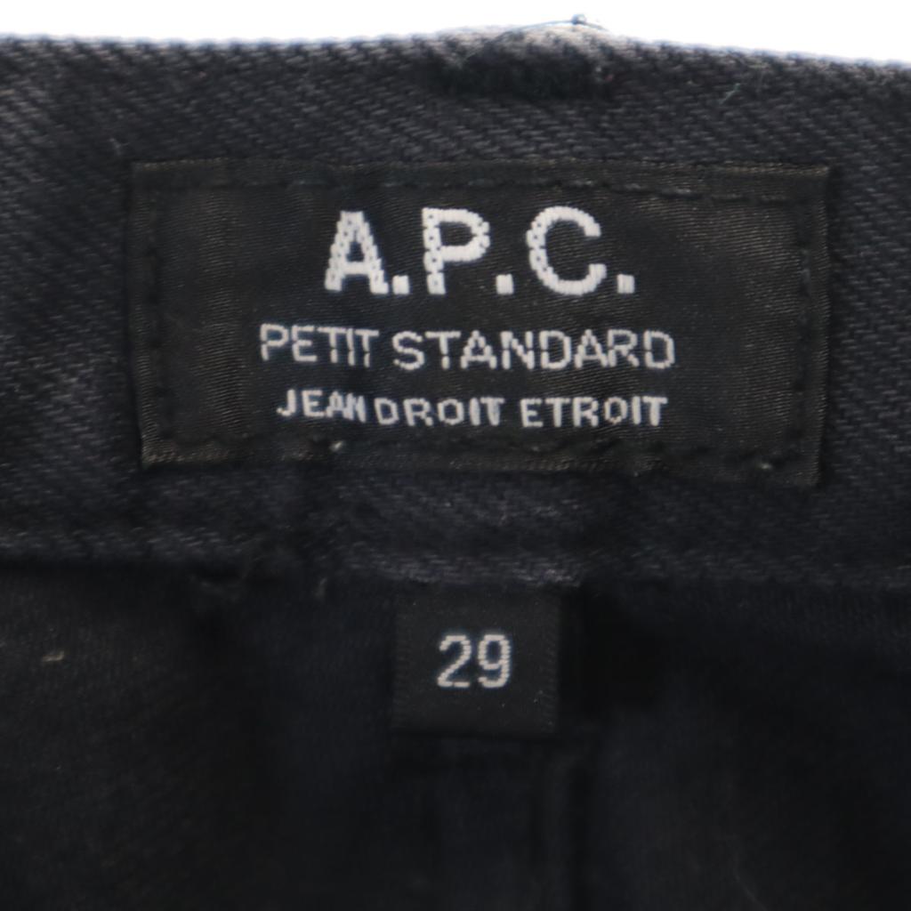 A.P.C. Denim Pants W29 Black Jeans Stretch Men's Used