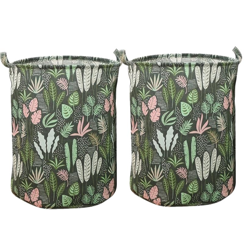 Foldable Fabric Laundry Basket Clothes Hamper Storage Bin for Home Toy Organizer