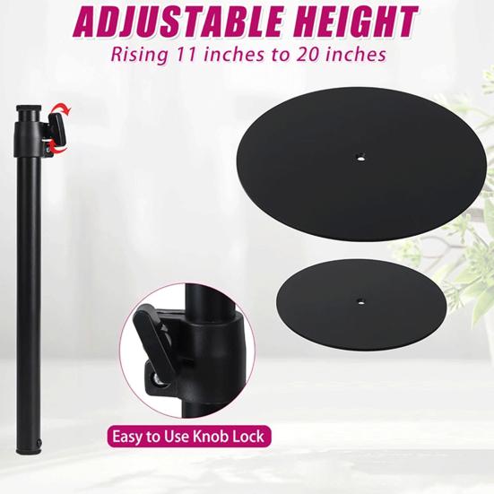 Adjustable Plant Risers for Inside Pots 11.4-19.6"/17-32" Planter Insert Filler for Large Pots Metal