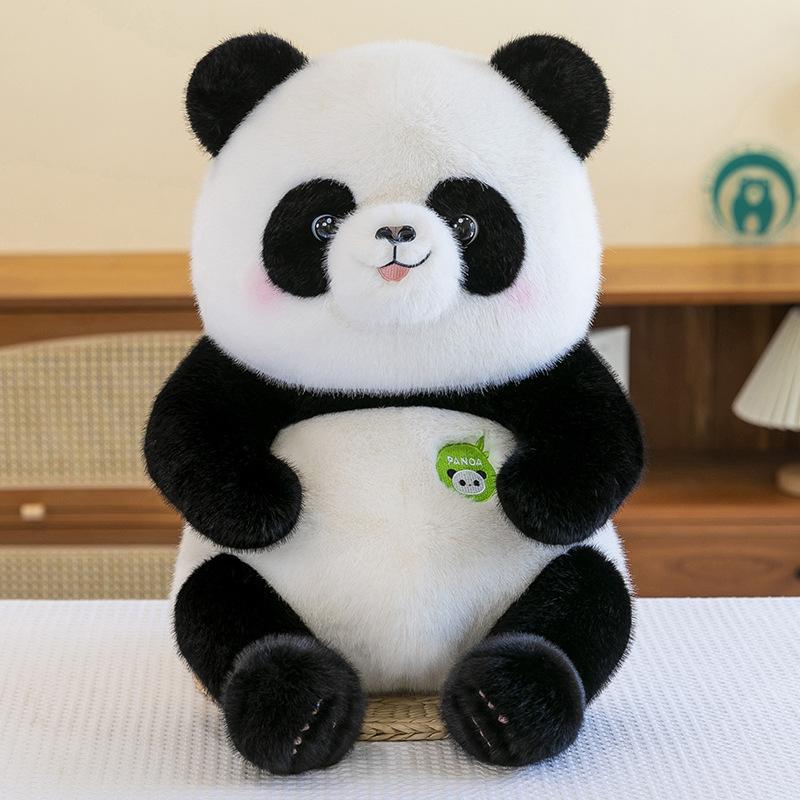 Cute Fatty Panda Plush Toy Children's Sleeping Pillow Zoo Travel Souvenirs National Treasure Gifts