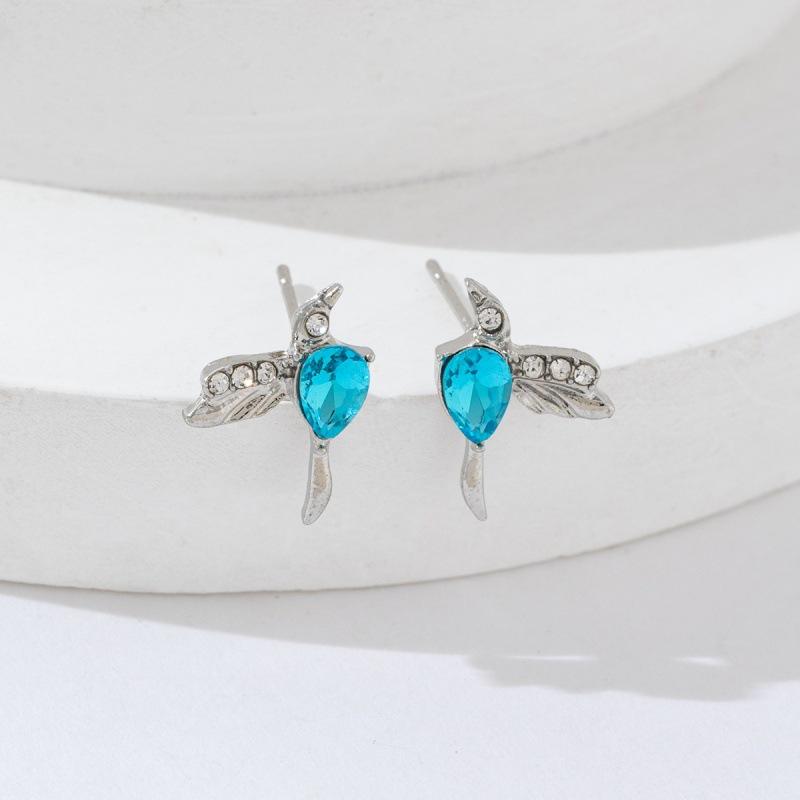 Urocze Kolorowe Ptaszki Damskie Kolczyki Wiszące Impreza Taneczna Dziewczęce Akcesoria Mody Delikatne Kolczyki z Małym Ptaszkiem