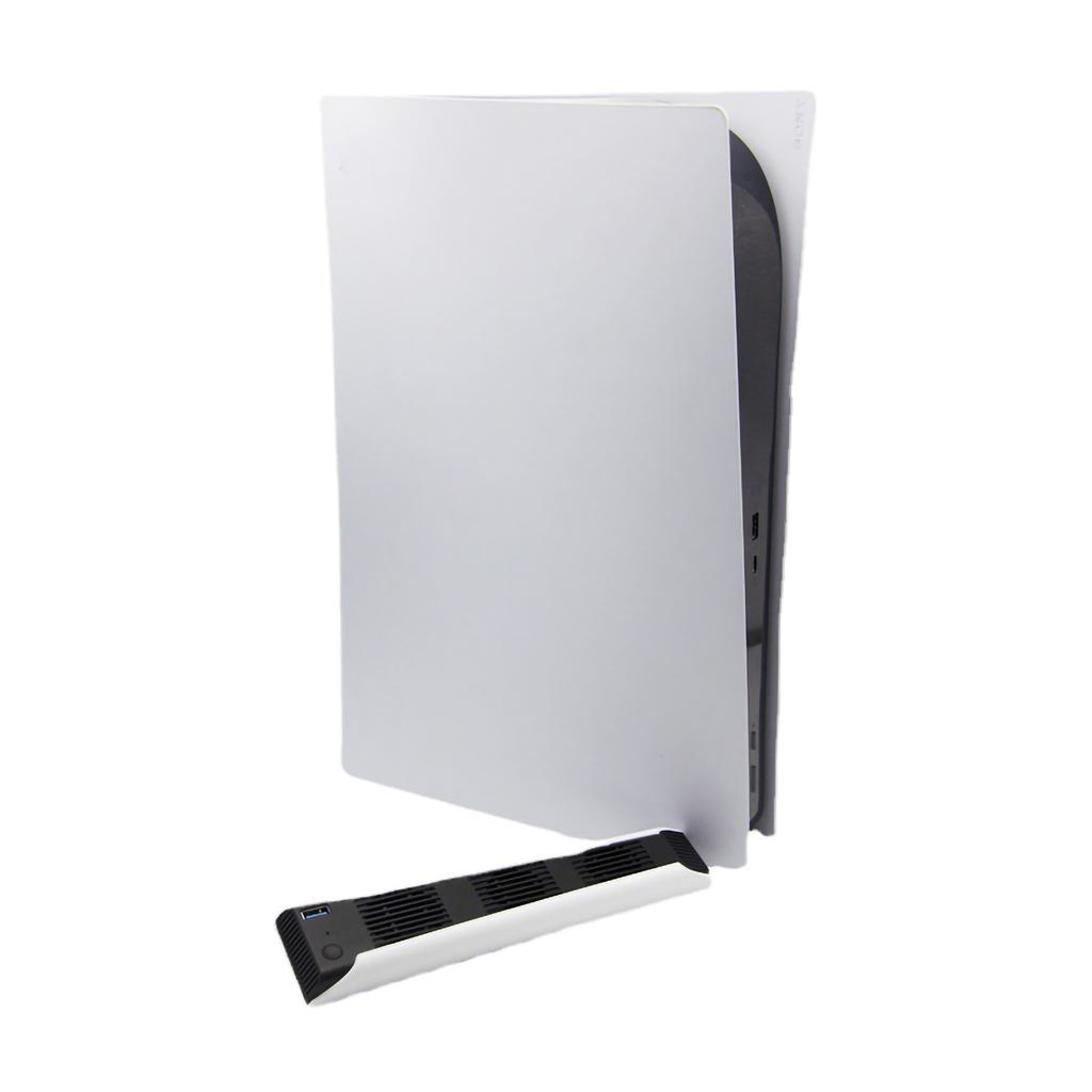 Kühlgebläse Geräuschreduzierung Externer USB Multifunktionaler Temperaturkühler Lüfter für PS5 Konsole