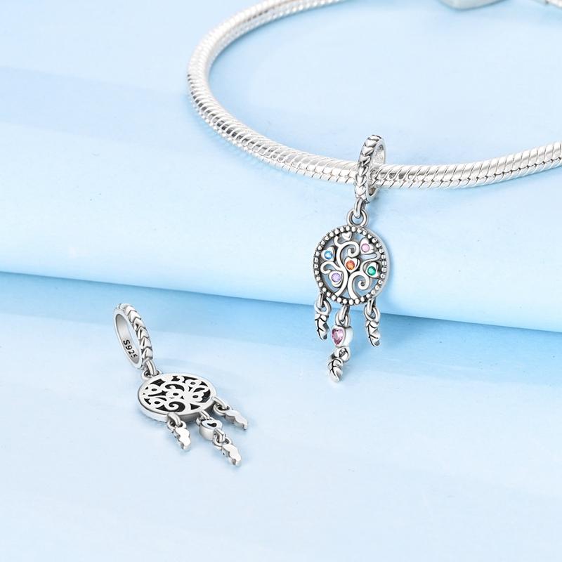 Charm Genuine Copper Guardian Dream Catcher Pendants Bead Fits Bracelets Women Jewellery DoItYourself Beautiful Gifts Accessory