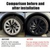 4PCS Hub Caps for Tesla Model Y Juniper 20-Inch 2025 Wheel Cover Performance Replacement Helix 2.0 Wheels Full Rim Accessories