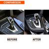 Carbon Fiber Trim Frame Fits BMW F30 F35 3 4 Series Gear Shift Knob Panel Cover