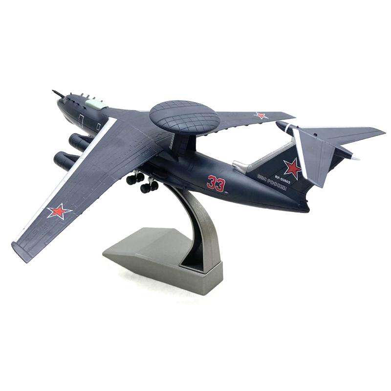 1/200 Scale Soviet A-50U AWACS Aircraft Model Diecast Metal Military Plane Finished Decorative Ornament Collect Gift
