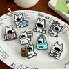 Niedliche Kätzchen Tier Cartoon Dekorative Geschenkverschlussklammer Notizklammer PP-Klammer Für Schüler Niedliche Kleine Gegenstände
