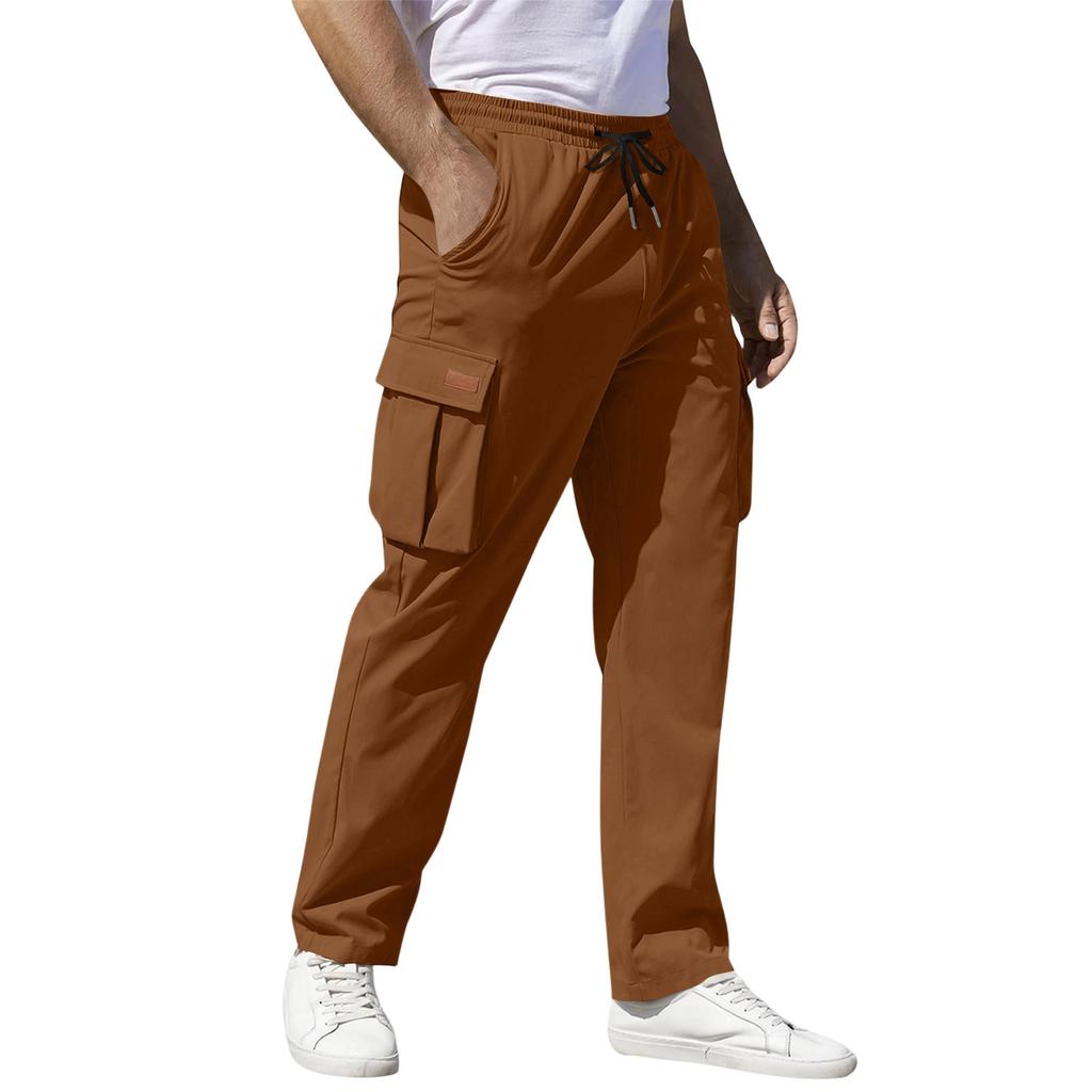 Casual Sports Pants Men's Loose Leggings Long Panel Fitness Running Training Pants