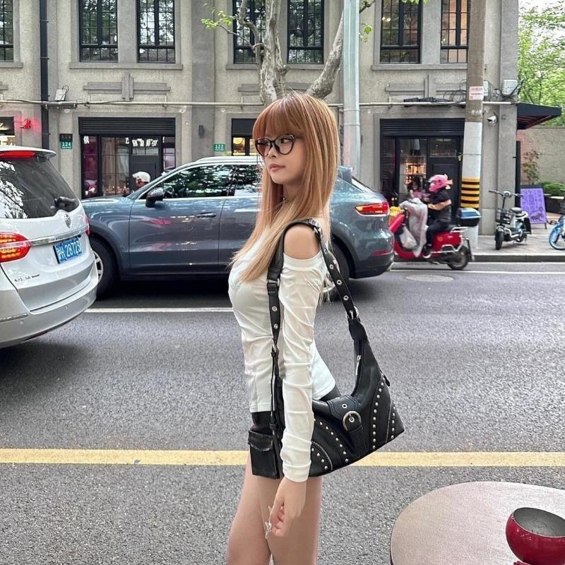 Underarm Bag, Fashionable and Retro Distressed Single-shoulder Tote Bag, French Crossbody Bag