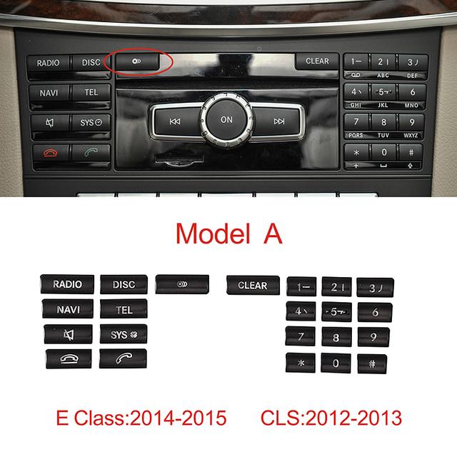 Autocolante decorative pentru panou CD pentru control central al mașinii, autocolante ABS pentru Mercedes Benz Clasa C/E W204 W212 GLK CLS 2012-2013
