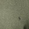 Polo Ralph Lauren FW21 Logo Embroidered Solid Color Crew Neck Sweater Men Sweater Green 710667378-017