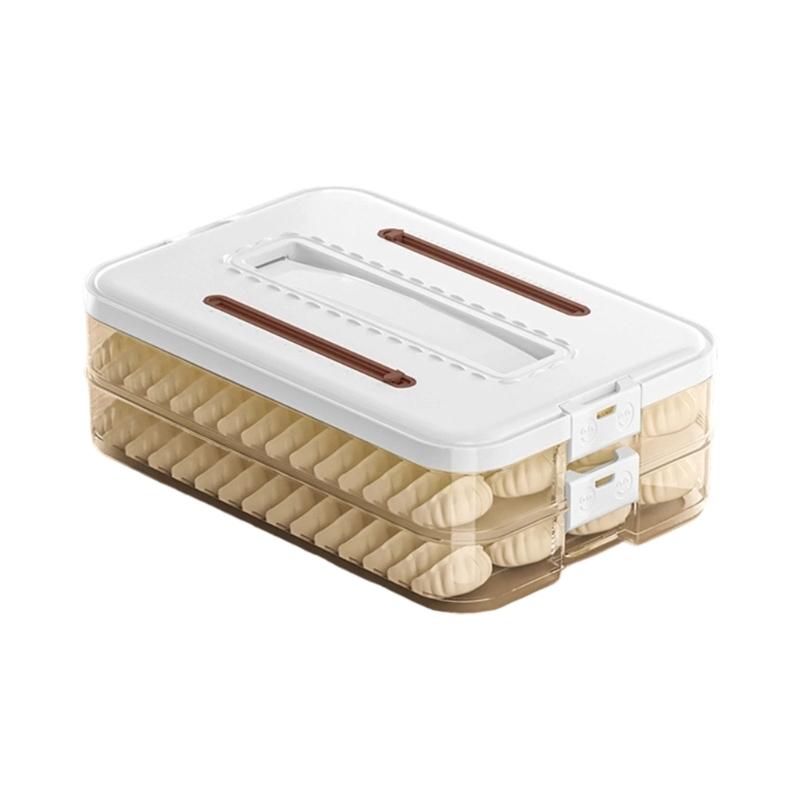 Clear Refrigerator Organizers Container With Secure Locking Lid Food Safe PP Materials For Iced Meals