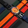 20mm 22mm Premium-Grade Fluororubber Watch Strap For Seiko IWC Rolex Casio Waffle Strap Universal Men Diver Sports Watch Band