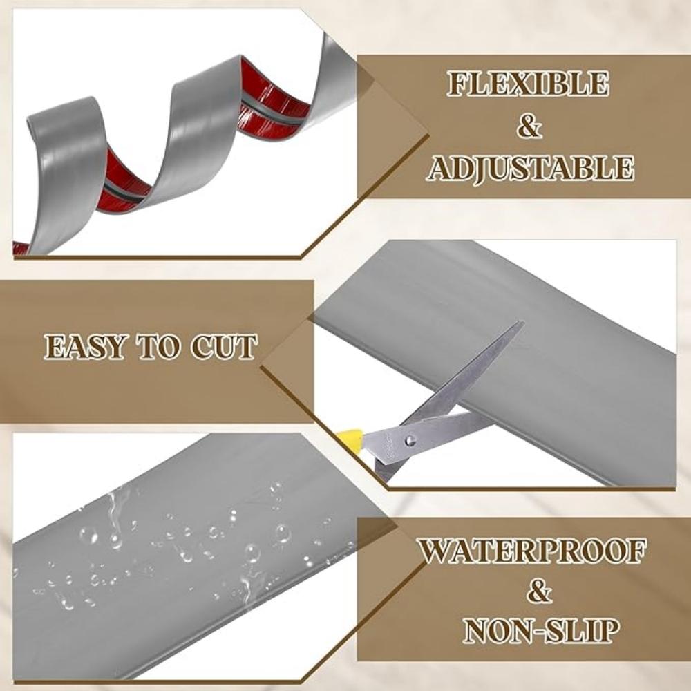 1pc 1mX5cm T-shaped Self-adhesive Threshold Transition Strip, Floor Edge Strip, Self-adhesive Seam Strip Threshold Strip