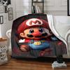 1pc Mario Adventure Soft & Warm Flannel Blanket, Multi-Purpose Throw Blanket for Couch, Sofa, Office, Bed, Camping, Travel 157
