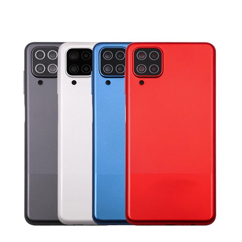 For Samsung Galaxy A12 A125 A125F/DS Back Battery Rear Door Housing Replace with Camera Lens+Side