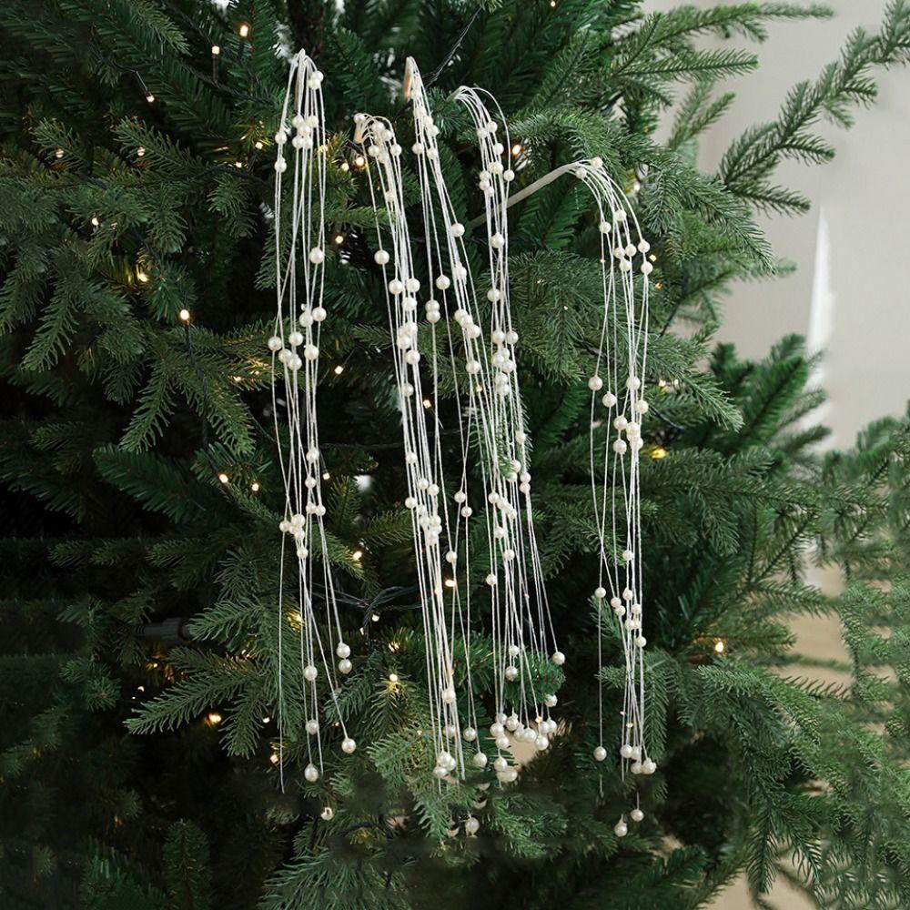 Plastic Christmas Glitter Branches Lifelike Christmas Tree Decoration  Home Decoration