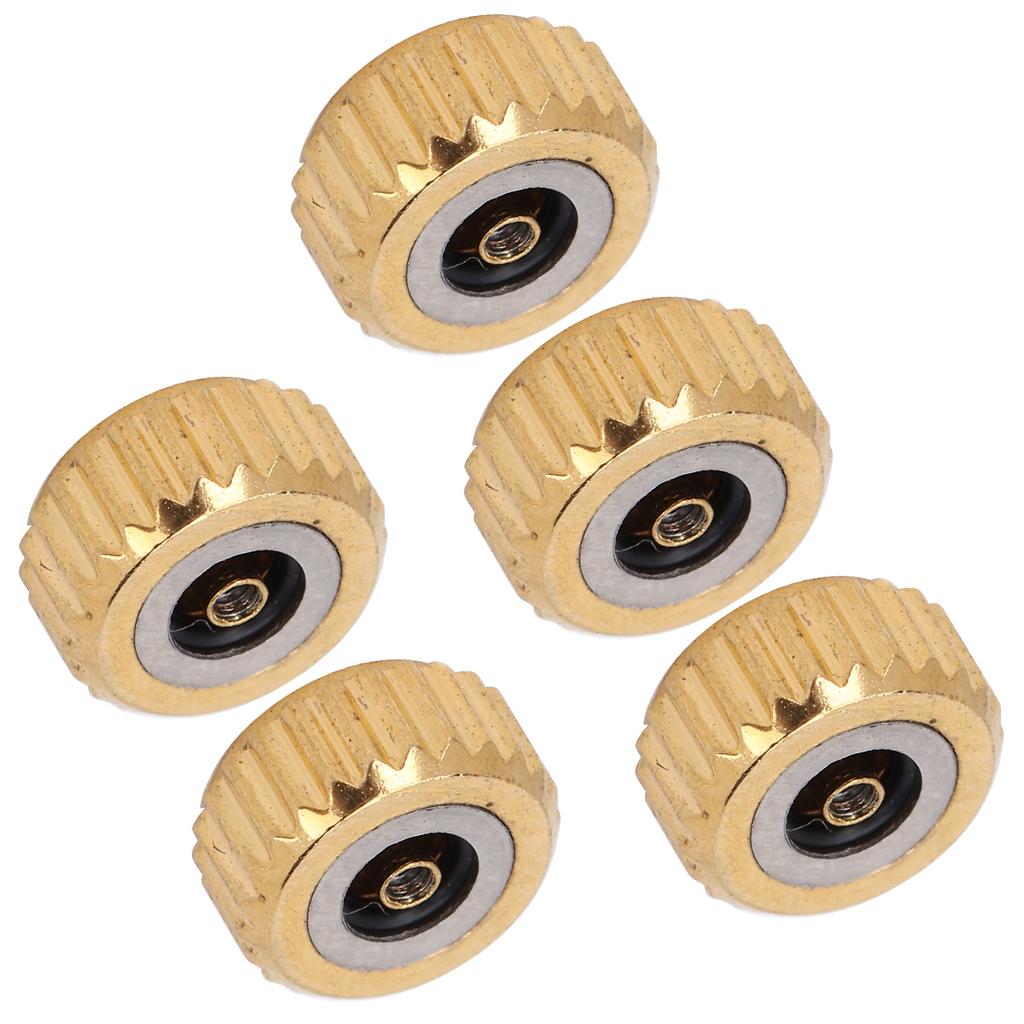 5pcs Watch Crown Spare Parts Quartz Mechanical Watch Crown Replacement Accessories6.5mm