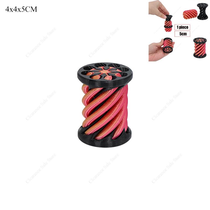 3D Printed Spiral Cone Impossible Pyramid Passthrough Fidget Toys Kids Sculpture Pass Through Vortex Thread Decompression Dolls