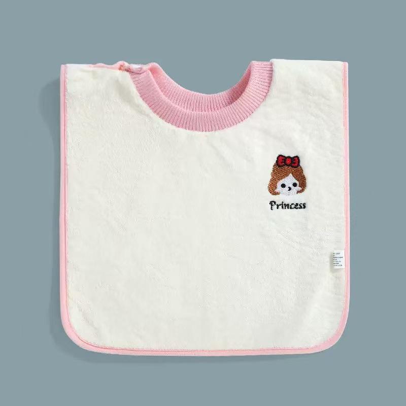 Waterproof Baby Bib & Washcloth Set: Ideal for Toothbrushing, Face Wiping, Mouthwash, and Keeps Clothes Dry.