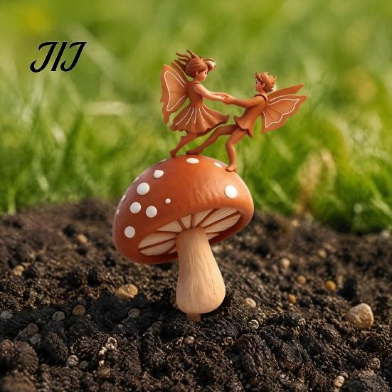 Decorative Outdoor Yard Art Metal Garden Stake, Cute Frog Lotus Leaf/Mushroom/Birds On Tree Branch Gardening Gifts for Women Sign, Lawn Ornament