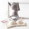 Fairy Style Adjustable Seamless Mulberry Silk Wireless Bra - Comfortable and Supportive Mesh Design for Women
