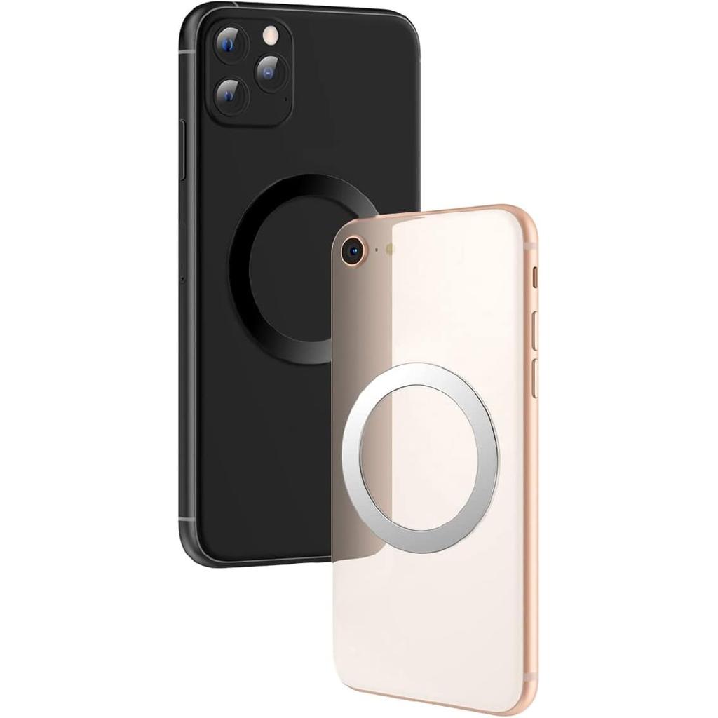 3 Pcs Universal Metal Ring for Magnetic Charger, Metal Ring Sticker Compatible with Magsafe Magnetic Wireless Charger for Most Cellphone, Magnetic