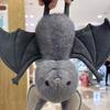 Funny Bat Plush Toy, Cute Flying Stuffed Animal with Wings, Soft Kawaii Plushie for Bed Dorm Decor, Halloween Gift for Kids Adults