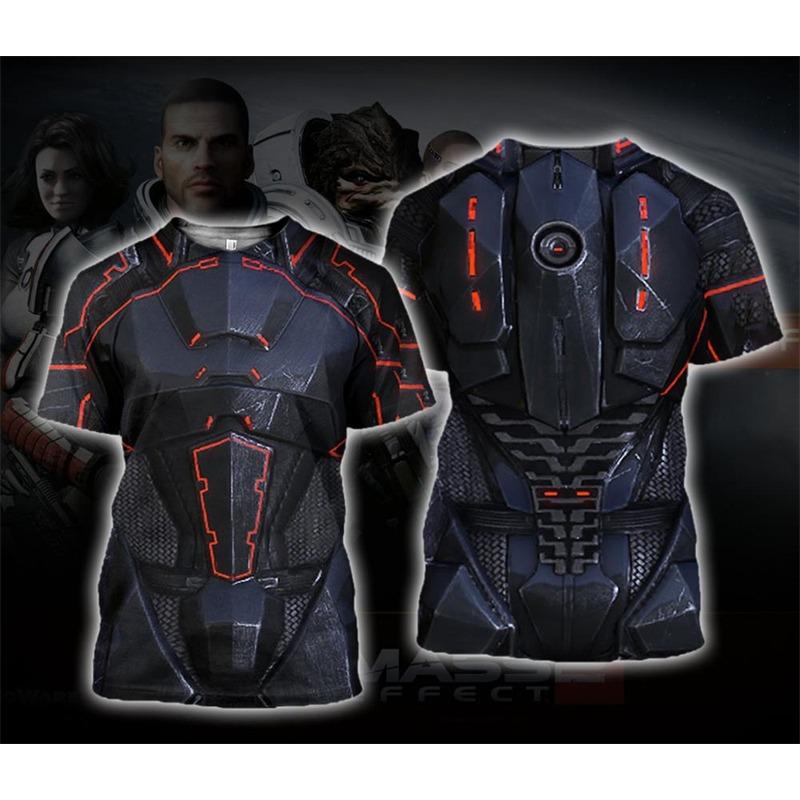 3D Print Knight Armor Cosplay T-shirt For Men New In Men's Casual O-neck Short Sleeve T Shirts Streetwear Funny