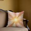Pink Glow Square Jacquard Pillow Cover for Sofa Office Waist Cushion Cover Home Decorative Pillowcase