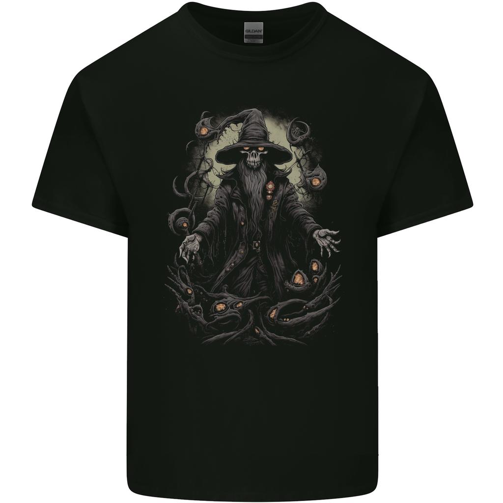Fantasy Wizard Warlock 5 Mens Cotton T-Shirt Tee Top