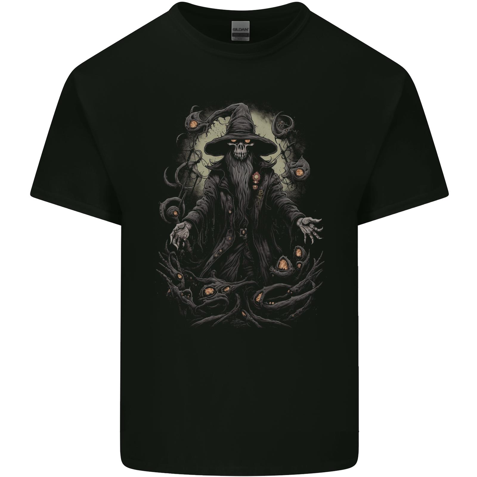 Fantasy Wizard Warlock 5 Mens Cotton T-Shirt Tee Top XXXL