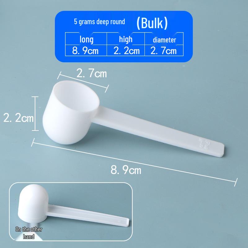 Individually Packaged Disposable Plastic Measuring Spoons: 1g, 3g, 5g, 10g, 15g for Liquid & Powder