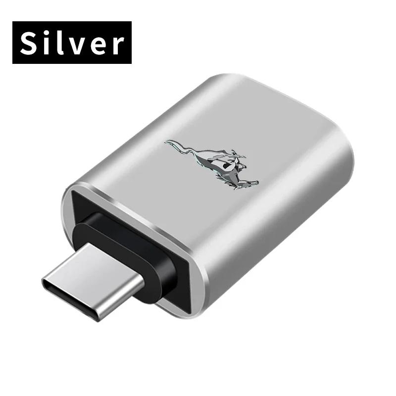 Car Sticker Hot For Ford Auto Interior Goods Type C To USB 3.0 Car Charging Converter for Ford Mustang Raptor Fiesta Focus 2 3 4