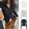 Dames Herfst- en Wintermode Temperament Amerikaanse Hottie Dubbele Rits Jas Opstaande Kraag Slanke Taille Vest Top