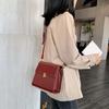 Womens Mini Square Bag Casual Messenger Bag Trend Crossbody Bag PU Shoulder Bag