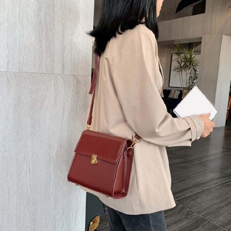 Womens Mini Square Bag Casual Messenger Bag Trend Crossbody Bag PU Shoulder Bag