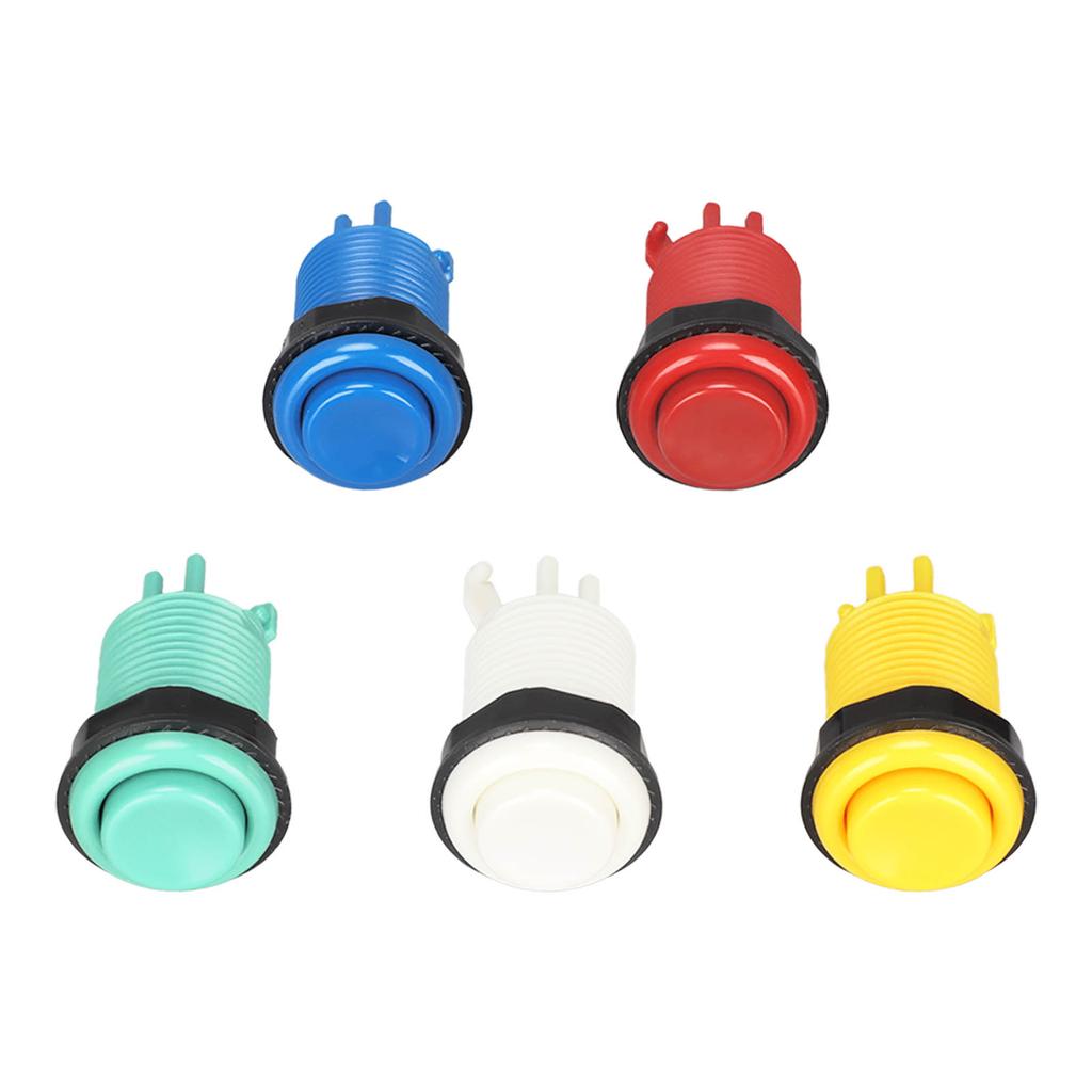 28mm Arcade Game Push Button 5 Colors DIY Parts LED Illuminated Buttons Switch for Controllers