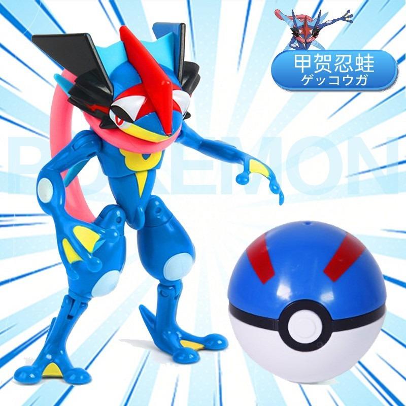 SC Johnson Pikachu Koga Ninja Frog Pokémon Shapeshifting Doll Elf Ball Geng Gui Children's Toy Fire-breathing Dragon
