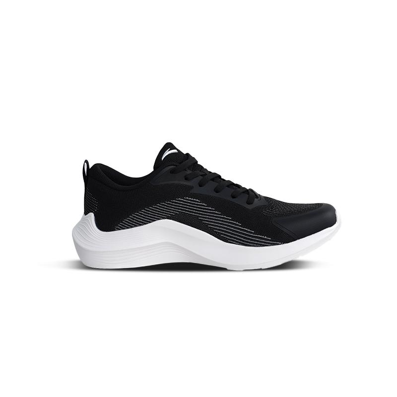 Anta Poison Spike Pro Mesh Comfortable Low Top Running Shoes Men Sneakers Black White 112525543R-3